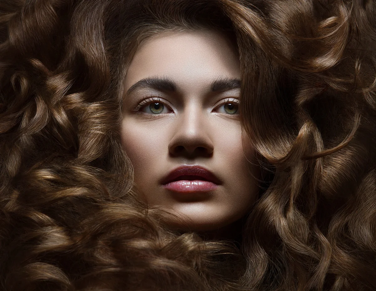 After high-end beauty retouching — Edited portrait photo by Andrey Mashkov with skin, hair, and makeup enhancements